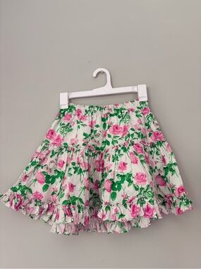 Hill House Pink Rose Paz Skirt Size Small